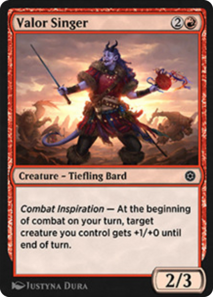 Valor Singer Card Image
