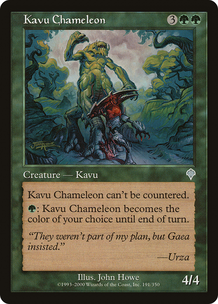 Kavu Chameleon Card Image