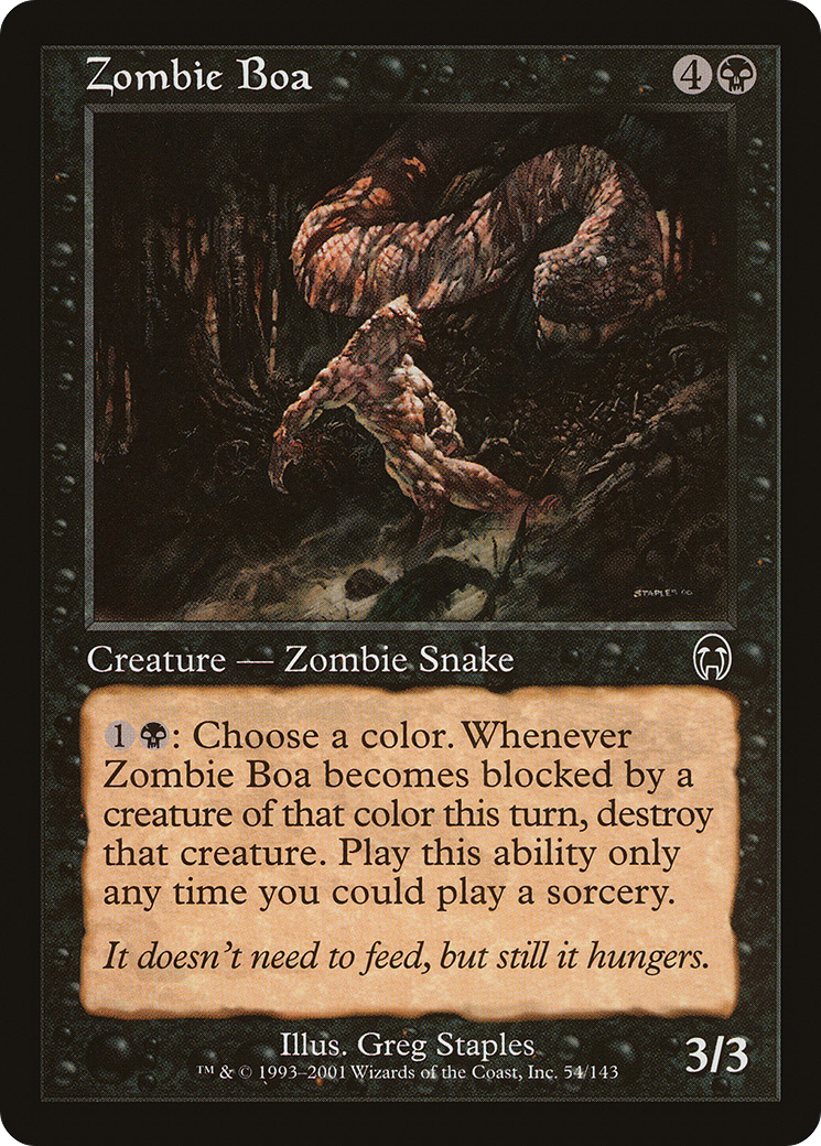 Zombie Boa Card Image