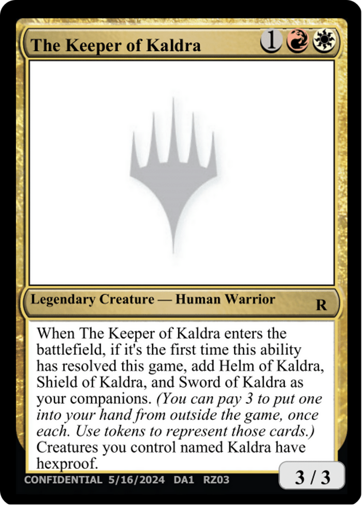 The Keeper of Kaldra Card Image
