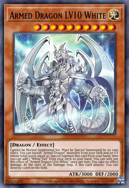 Armed Dragon LV10 White Card Image