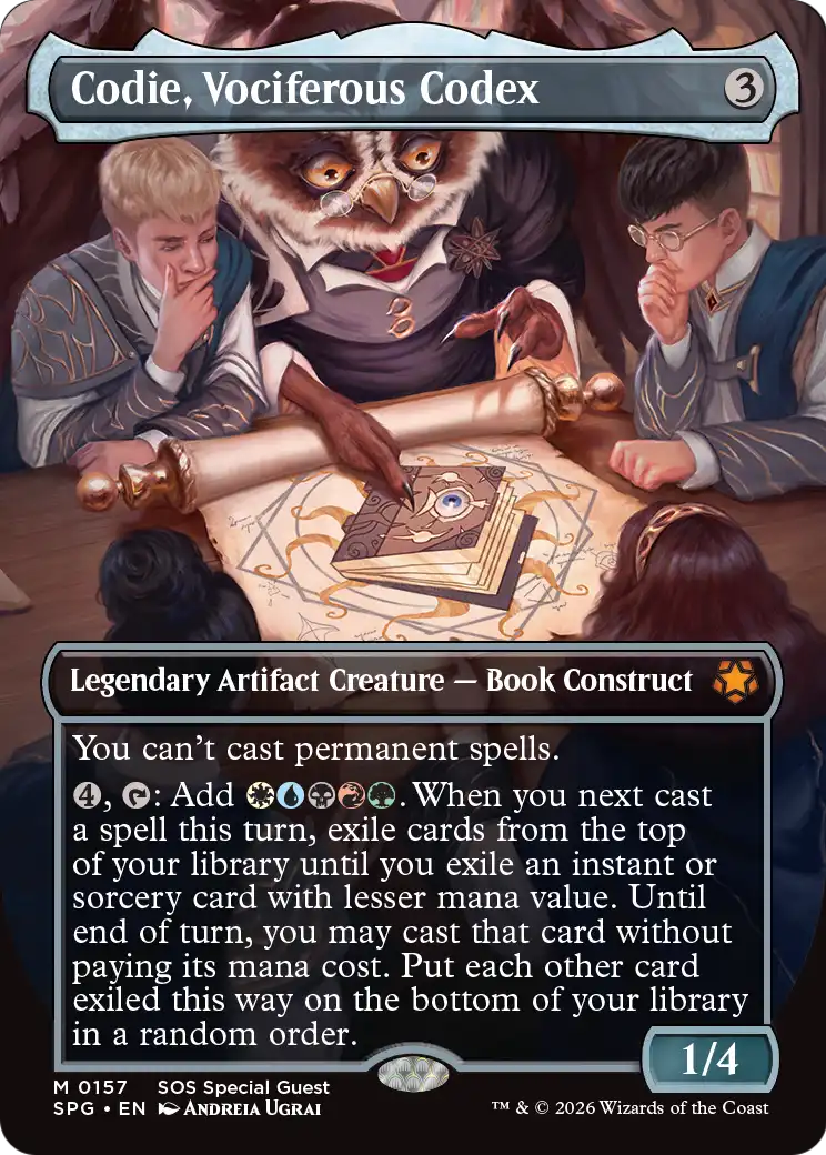 Codie, Vociferous Codex Card Image