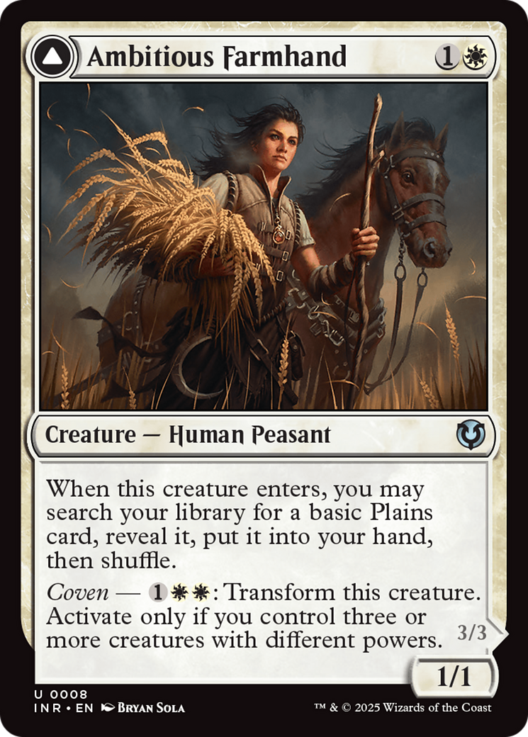 Ambitious Farmhand // Seasoned Cathar Card Image