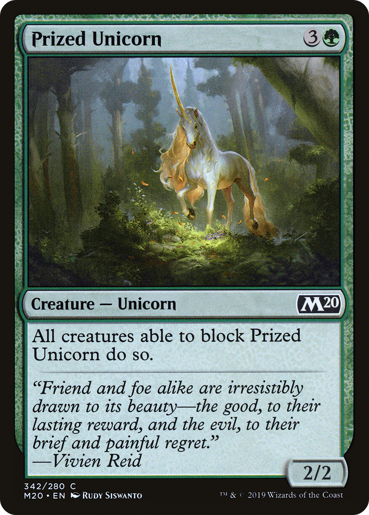 Prized Unicorn Card Image