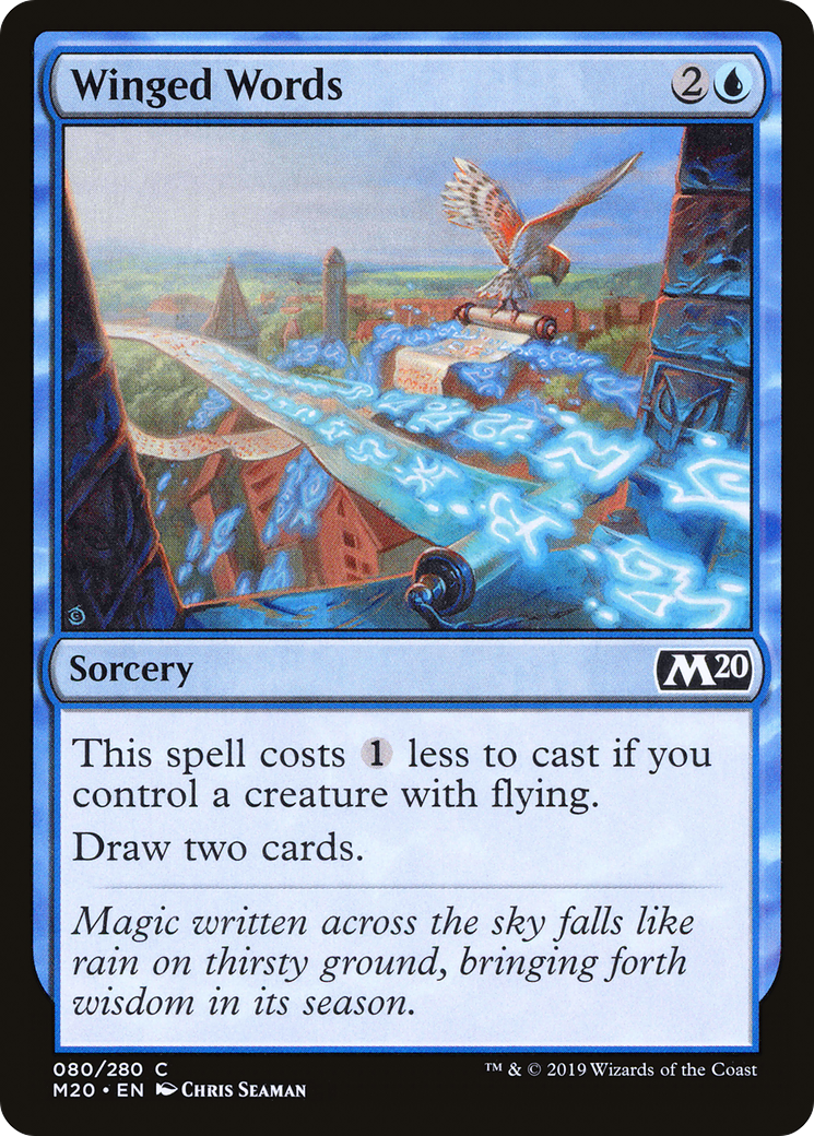 Winged Words Card Image