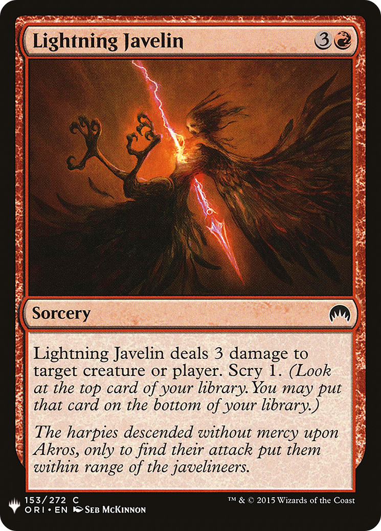 Lightning Javelin Card Image