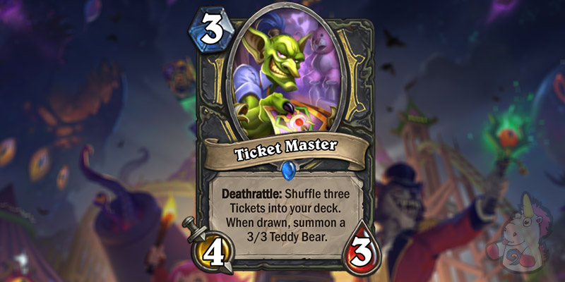 Ticket Master is a New Rogue Card Revealed for Hearthstone's Darkmoon Faire Expansion