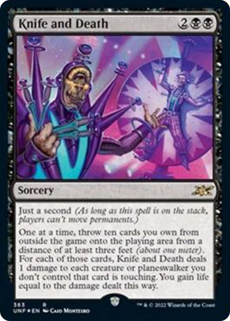 Knife and Death Card Image