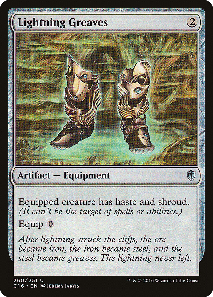 Lightning Greaves Card Image