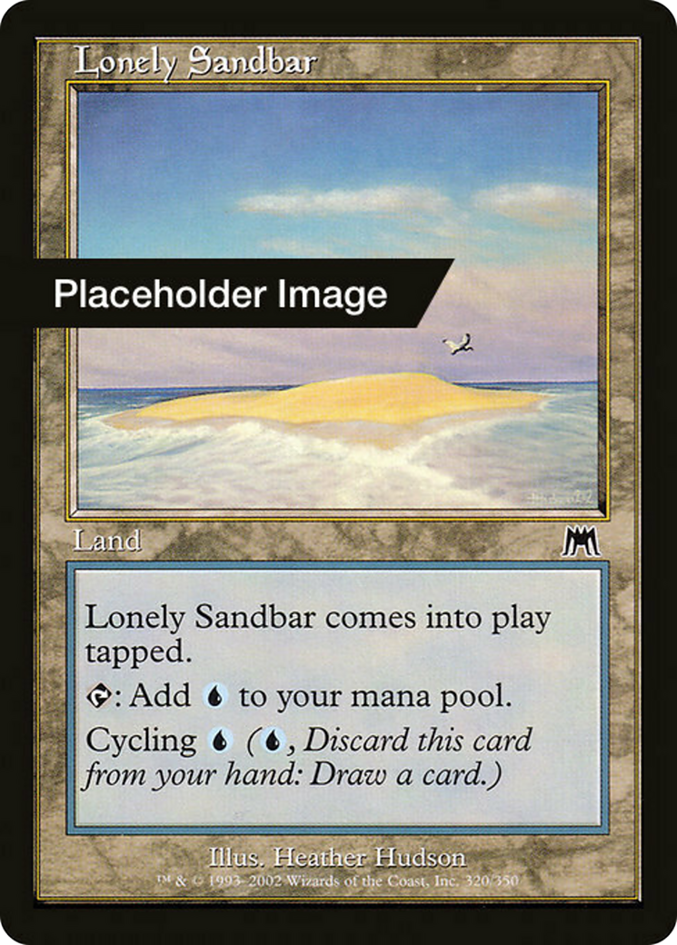 Lonely Sandbar Card Image