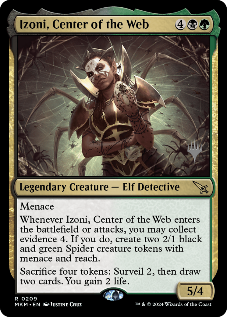 Izoni, Center of the Web Card Image