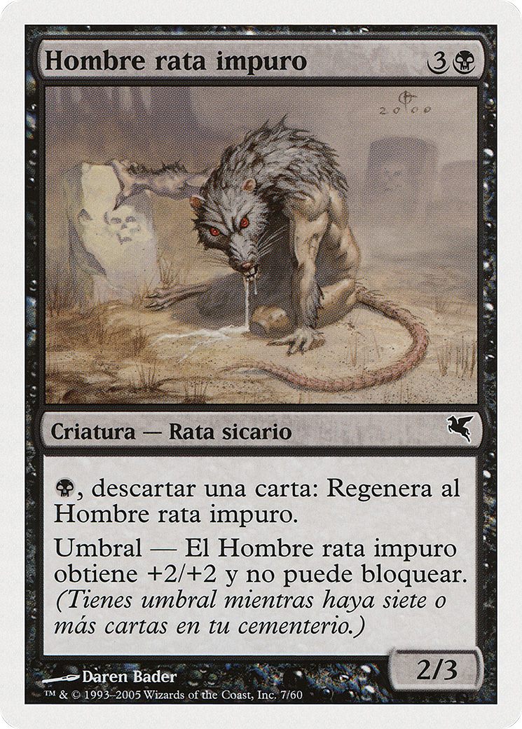 Dirty Wererat Card Image