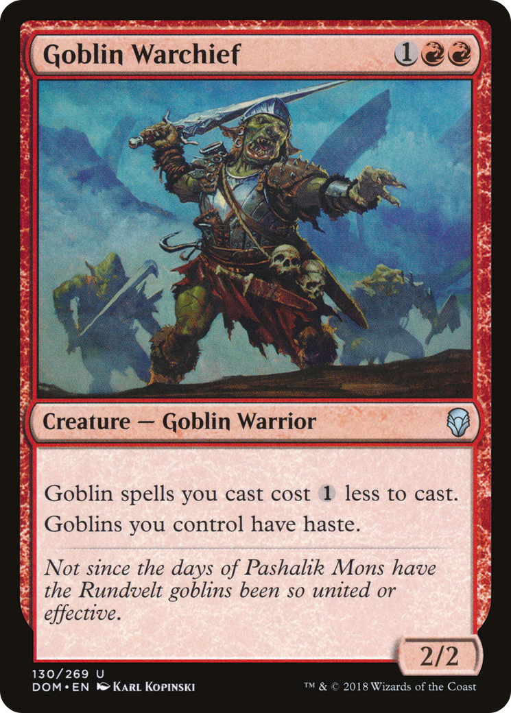 Goblin Warchief Card Image