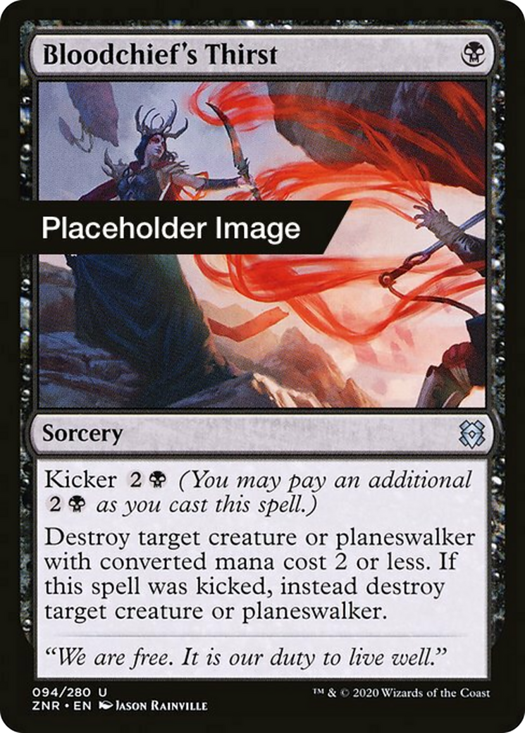 Bloodchief's Thirst Card Image