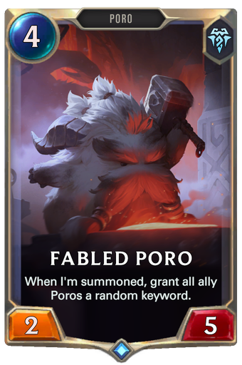Fabled Poro Card Image