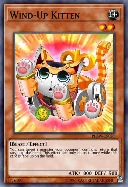 Wind-Up Kitten Card Image