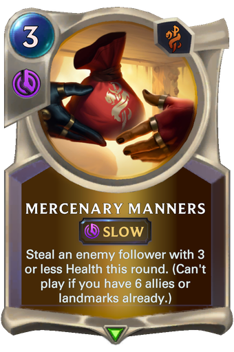 Mercenary Manners Card Image