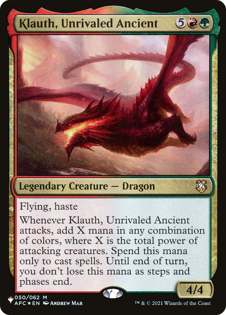 Klauth, Unrivaled Ancient Card Image