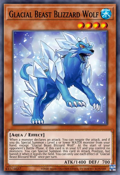 Glacial Beast Blizzard Wolf Card Image