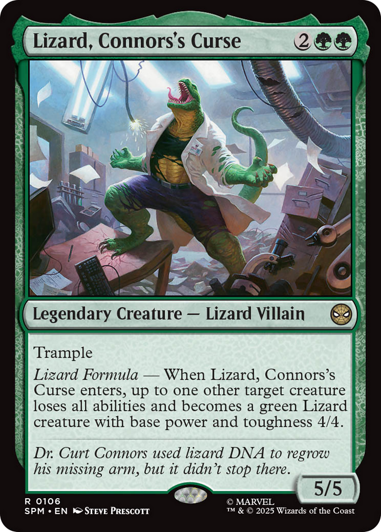 Lizard, Connors's Curse Card Image