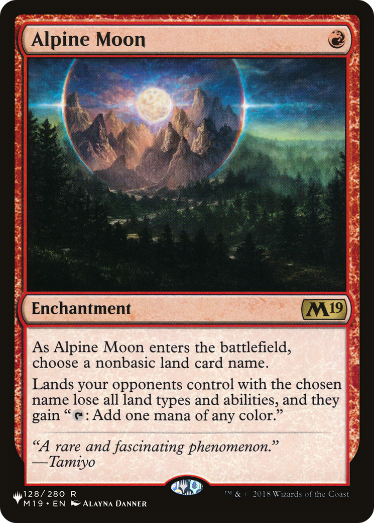 Alpine Moon Card Image