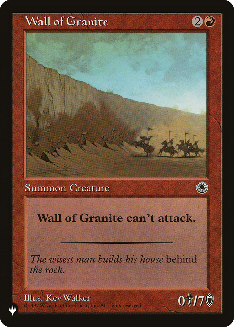 Wall of Granite Card Image