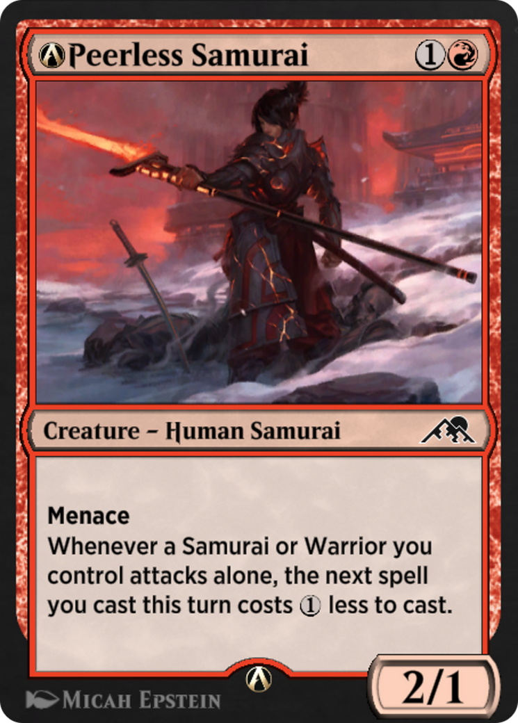 A-Peerless Samurai Card Image