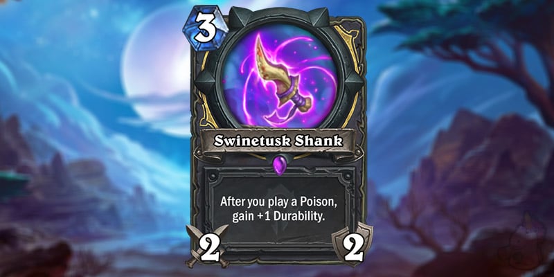 Blizzard Reveals a New Forged in the Barrens Rogue Card - Swinetusk Shank