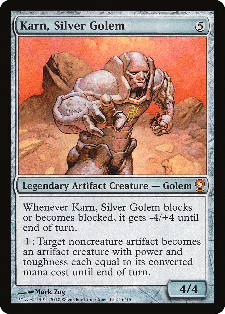 Karn, Silver Golem Card Image