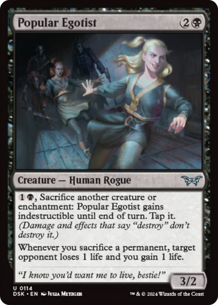 Popular Egotist Card Image