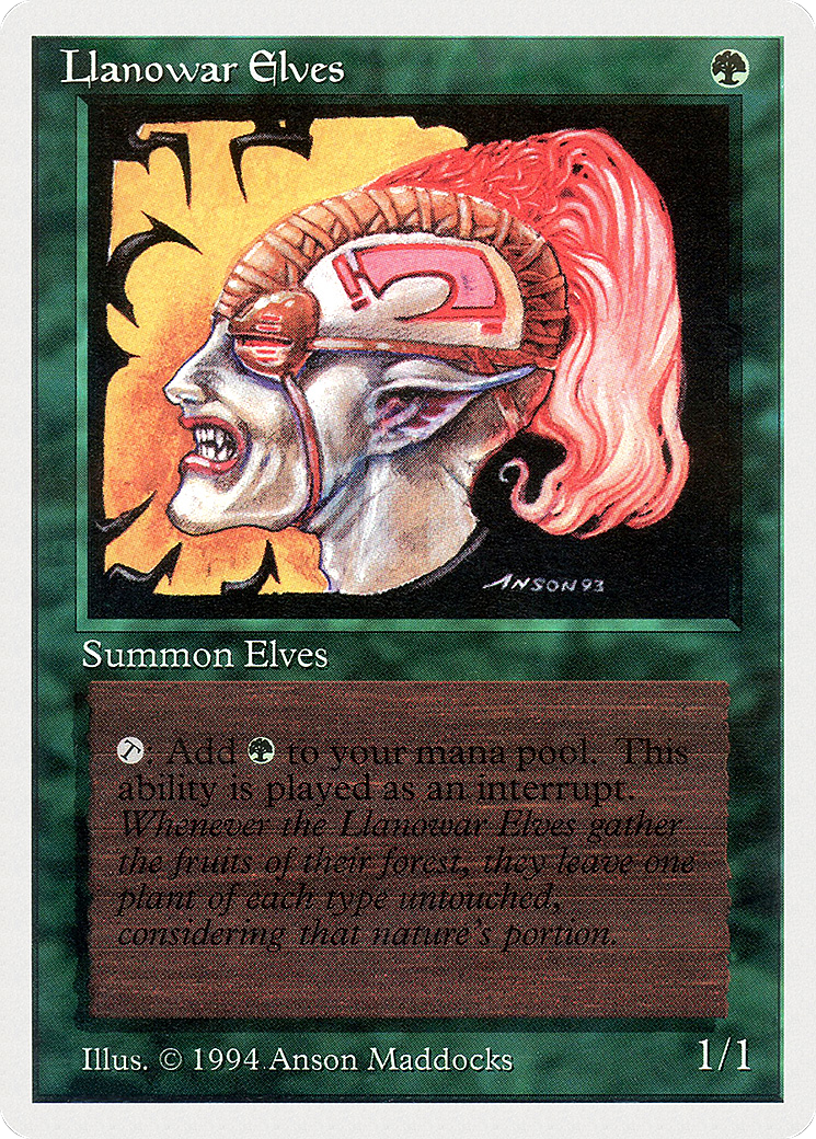 Llanowar Elves Card Image