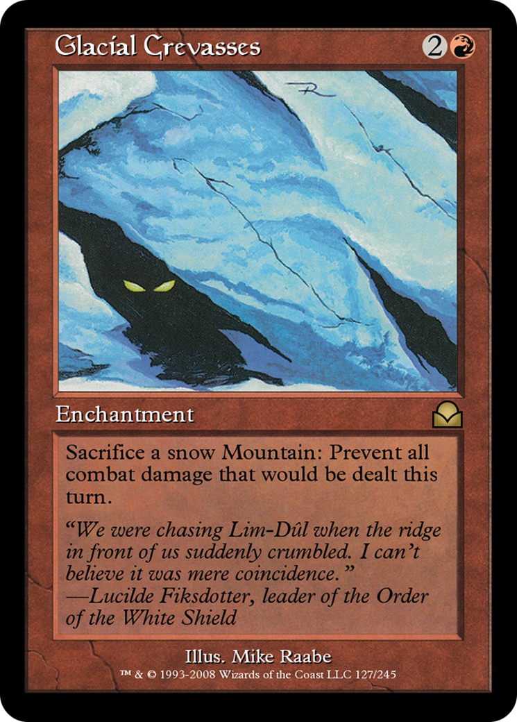 Glacial Crevasses Card Image