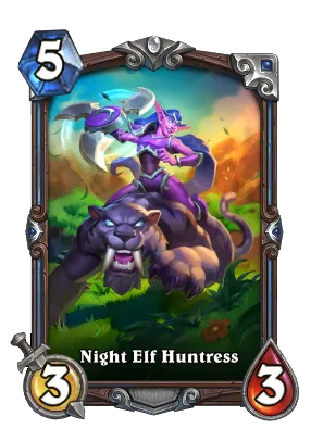 Night Elf Huntress Signature Card Image