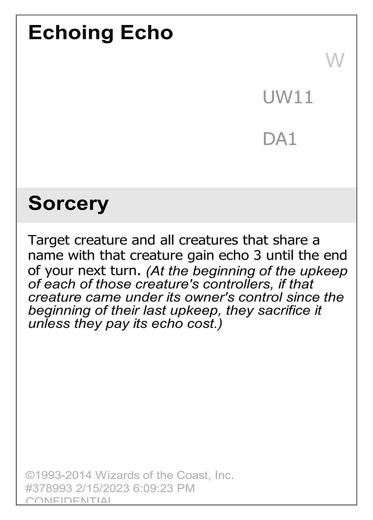 Echoing Echo Card Image