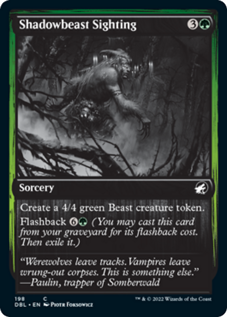 Shadowbeast Sighting Card Image