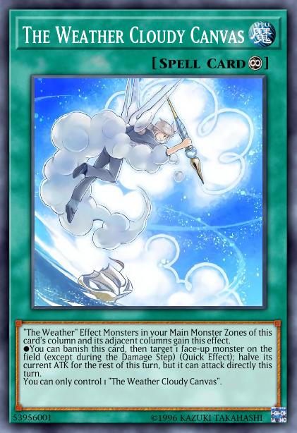 The Weather Cloudy Canvas Card Image