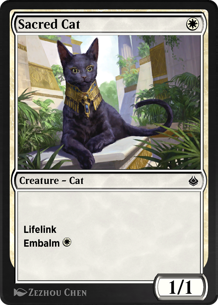 Sacred Cat Card Image