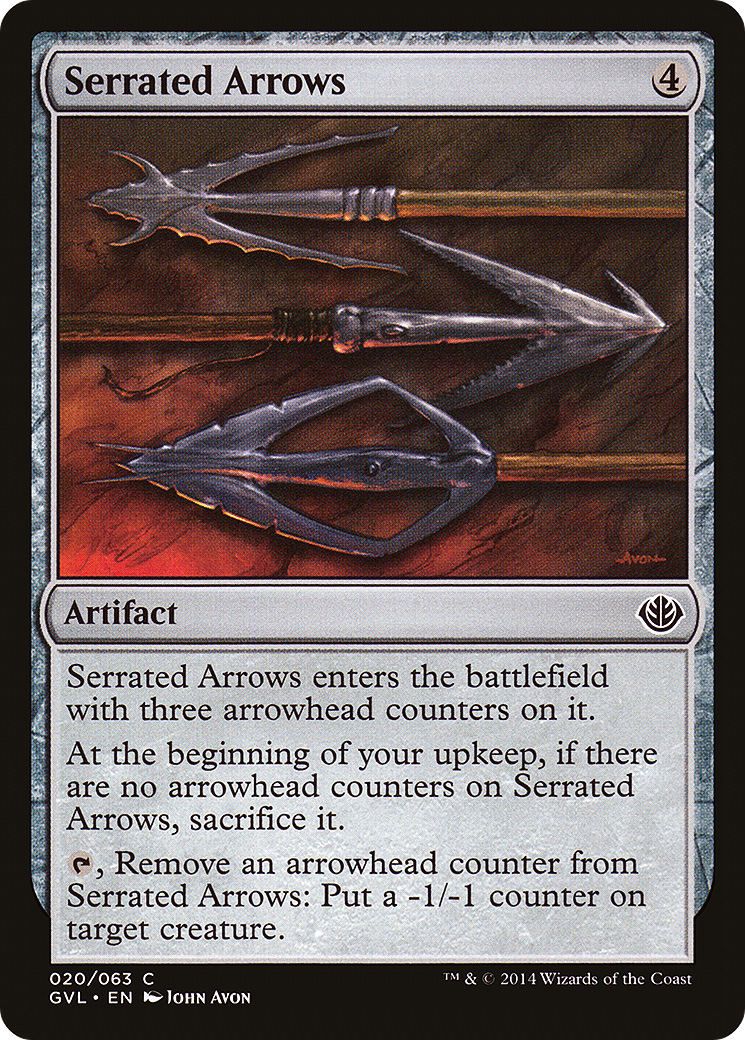 Serrated Arrows Card Image