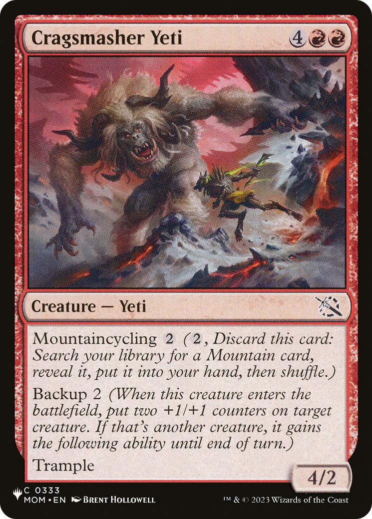 Cragsmasher Yeti Card Image