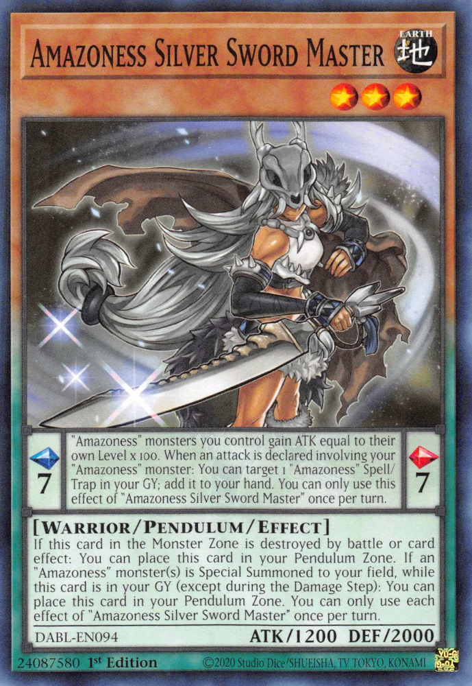 Amazoness Silver Sword Master Card Image