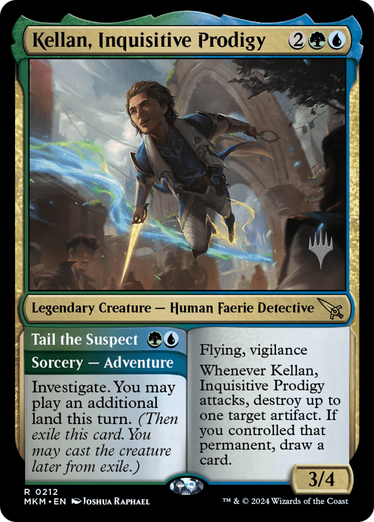 Kellan, Inquisitive Prodigy // Tail the Suspect Card Image