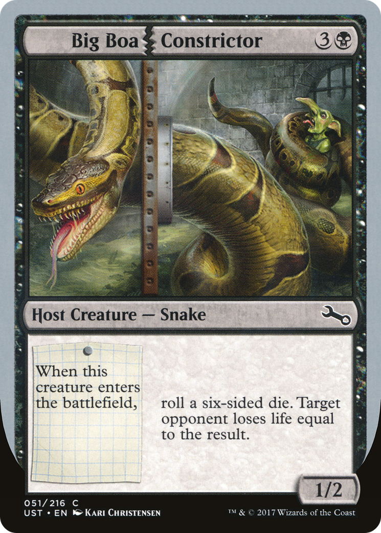 Big Boa Constrictor Card Image