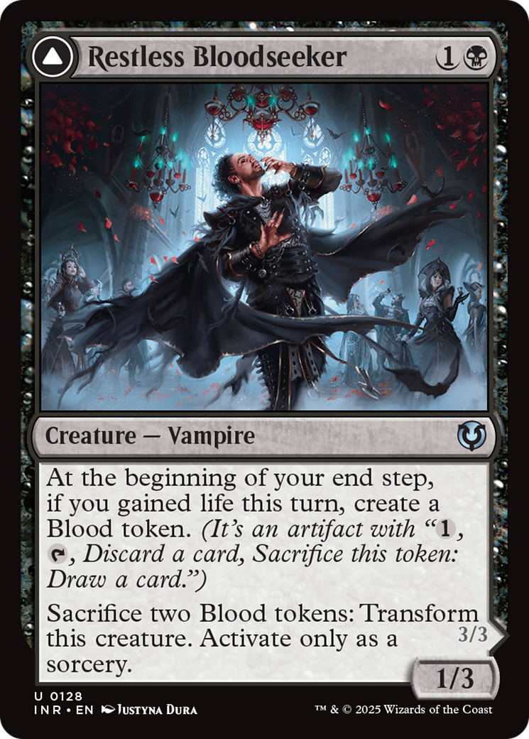 Restless Bloodseeker // Bloodsoaked Reveler Card Image