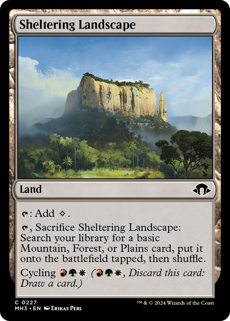 Sheltering Landscape Card Image