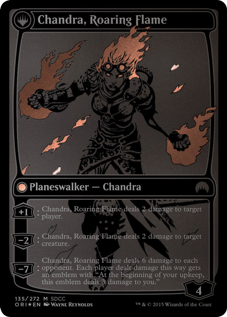 Chandra, Fire of Kaladesh // Chandra, Roaring Flame Card Image