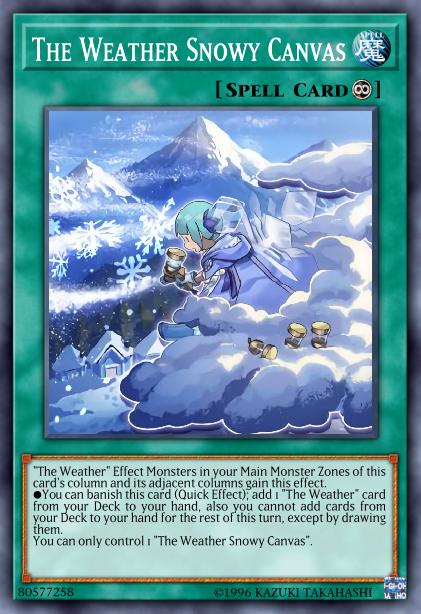 The Weather Snowy Canvas Card Image