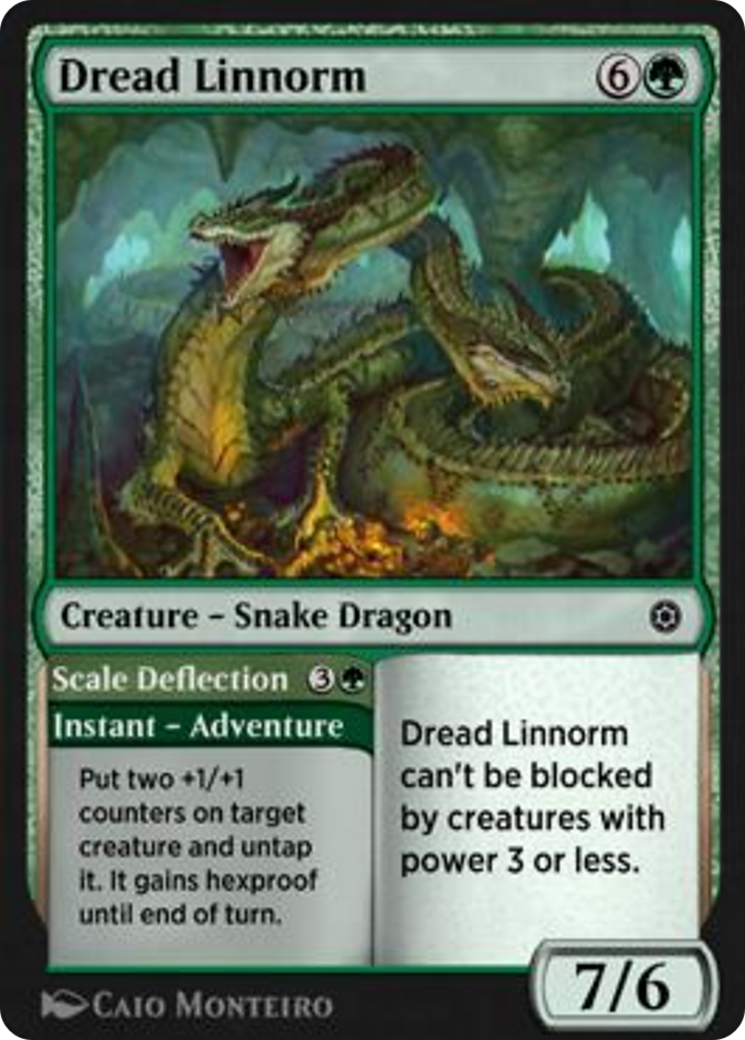 Dread Linnorm // Scale Deflection Card Image