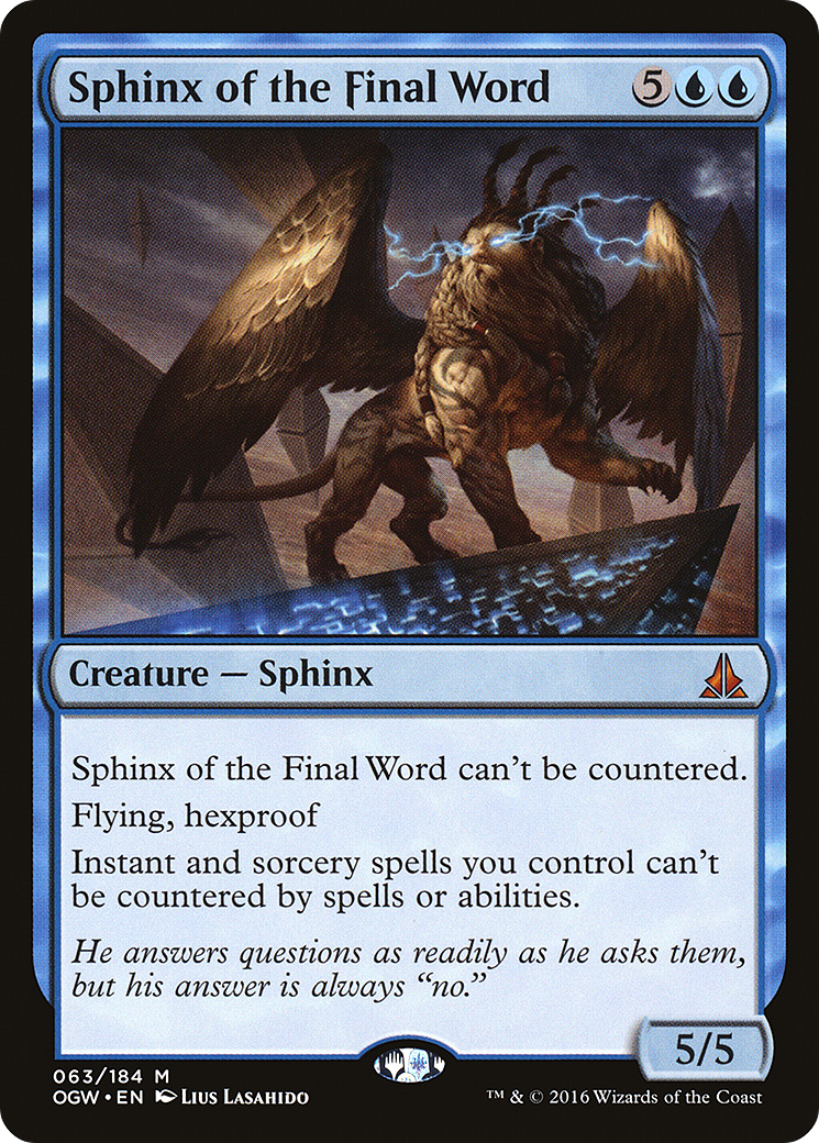 Sphinx of the Final Word Card Image