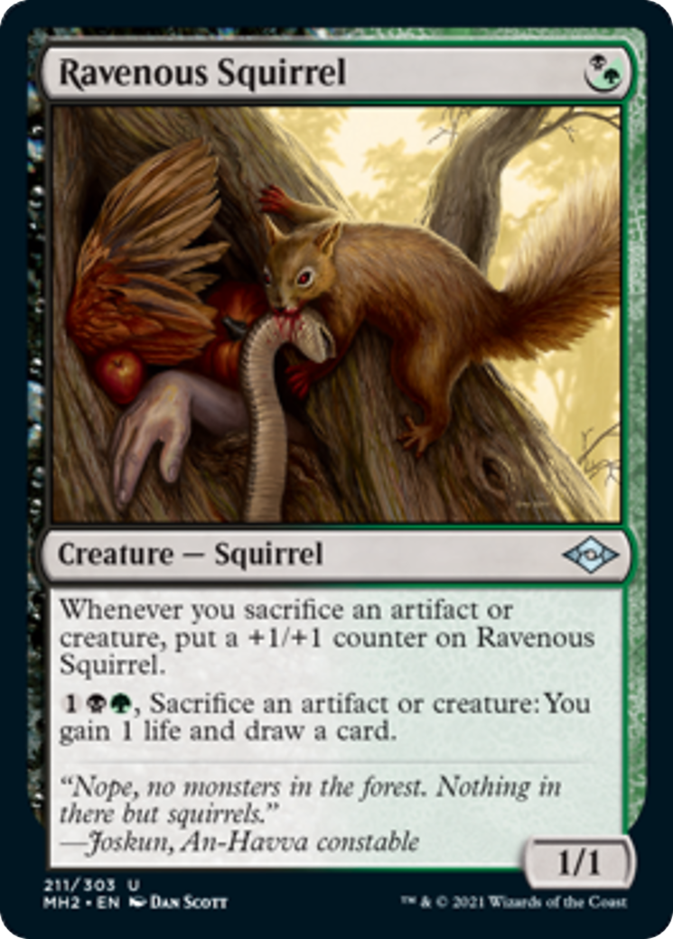 Ravenous Squirrel Card Image