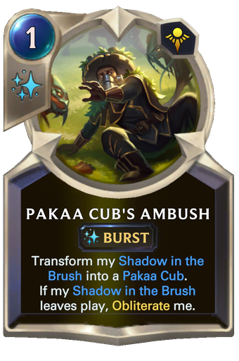 Pakaa Cub's Ambush Card Image